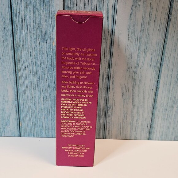 Mary Kay Tribute Body Silkening Dry Oil Spray‎ - #5454 - NIB - Old Stock - Picture 3 of 4